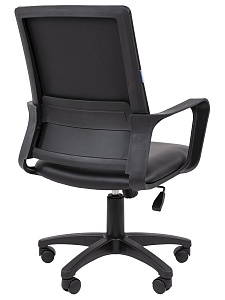 Офисное кресло CHAIRMAN 606 ЭКО, экокожа, черный
